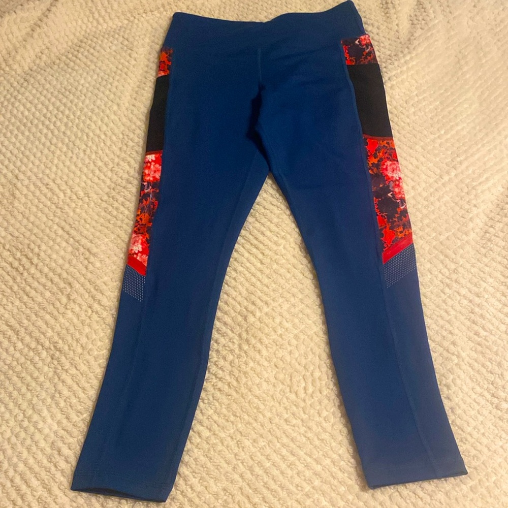 Women’s Blue and Red Leggings